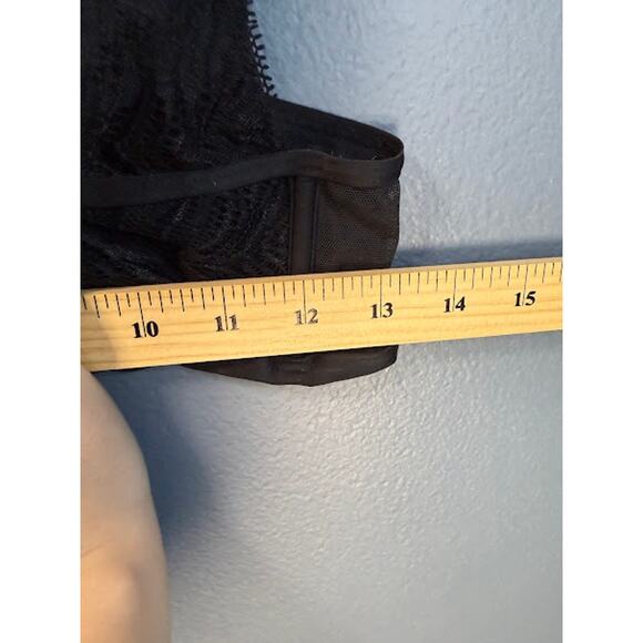 Victoria's Secret Bralette Women's Size Large Sheer Boning Sexy Goth Whimsygoth - Picture 7 of 7